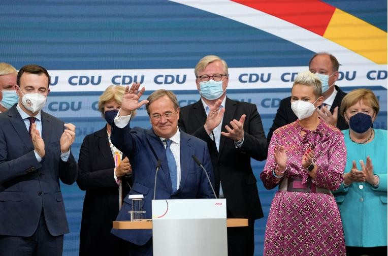 Ông Armin Laschet, ứng cử viên của Đảng Liên minh Dân chủ/Xã hội cơ đốc giáo (CDU/CSU) không thể nối tiếp di sản mà Thủ tướng sắp mãn nhiệm Angela Merkel để lại