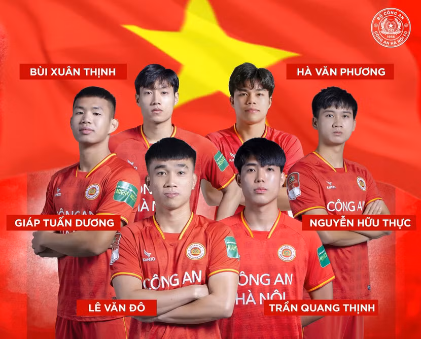 Nhóm 6 cầu thủ CLB Công an Hà Nội lên tuyển U23 Việt Nam