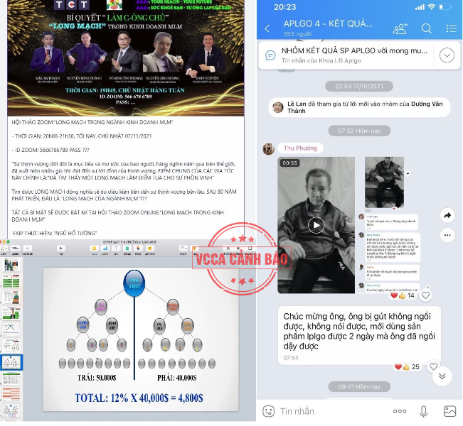 APLGO thổi phồng công dụng của sản phẩm, có dấu hiệu hoạt động đa cấp trái phép