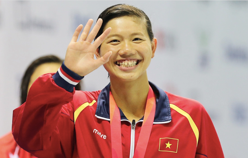 Ánh Viên từng góp 3/5 huy chương vàng giúp Việt Nam xếp hạng 7 tại AYG 2013