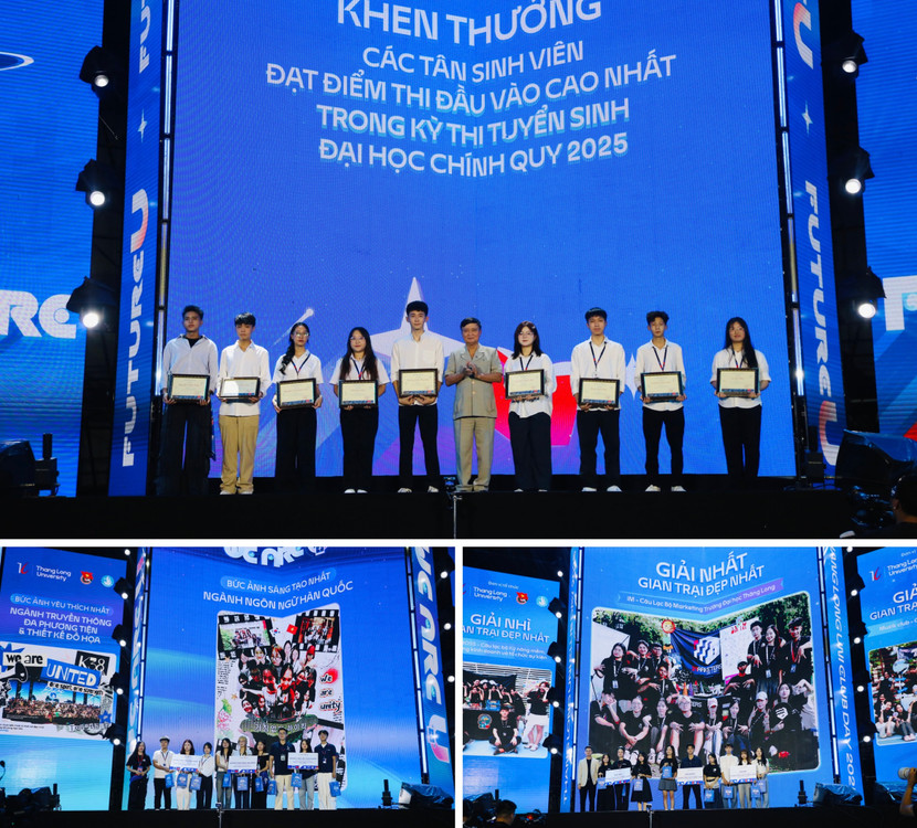 Trường Đại học Thăng Long vinh danh 10 tân sinh viên xuất sắc nhất và trao thưởng các cuộc thi dành cho sinh viên nhà trường Trường Đại học Thăng Long vinh danh 10 tân sinh viên xuất sắc nhất và trao thưởng các cuộc thi dành cho sinh viên nhà trường