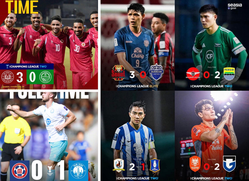 Hai đại diện Việt Nam toàn thắng, trong khi 4 đội Thái Lan cùng thua tại cúp châu Á Hai đại diện Việt Nam toàn thắng, trong khi 4 đội Thái Lan cùng thua tại cúp châu Á