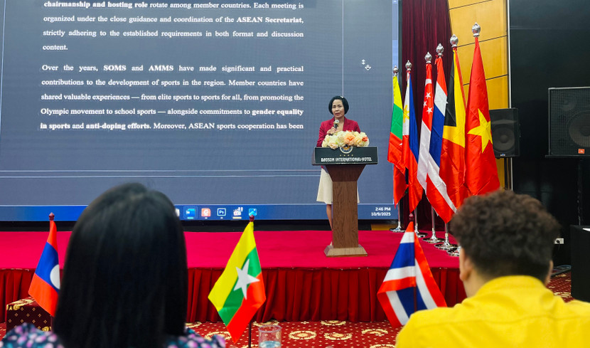 Đại diện Việt Nam thông tin với báo chí về chuỗi sự kiện hội nghị cấp cao ASEAN về thể thao sắp diễn ra Đại diện Việt Nam thông tin với báo chí về chuỗi sự kiện hội nghị cấp cao ASEAN về thể thao sắp diễn ra