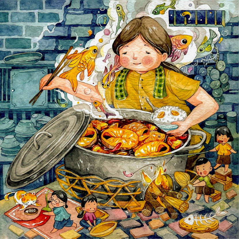 "Cá vào tay mẹ" của Chi Chi