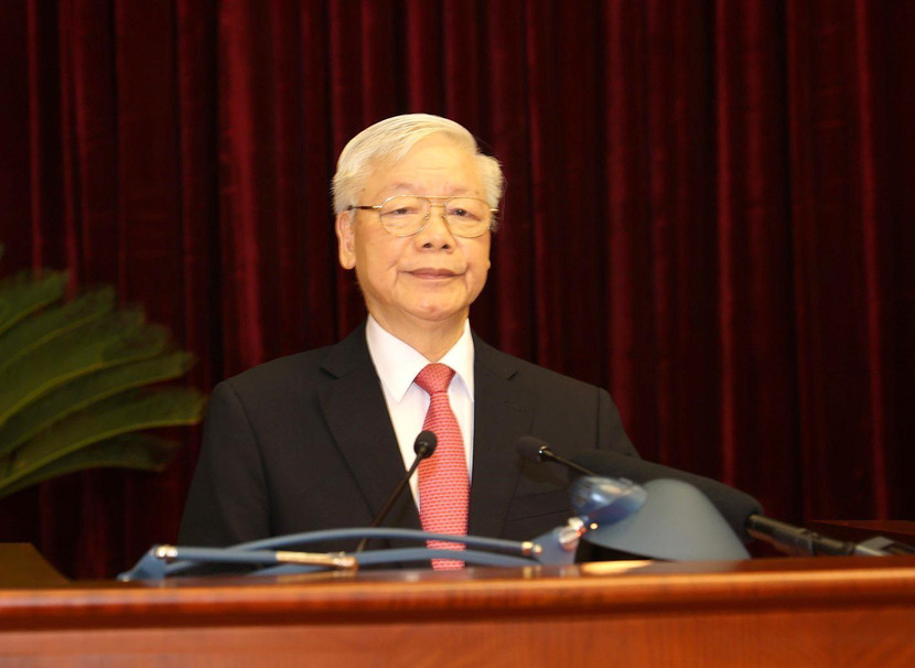 Tổng Bí thư - Chủ tịch nước Nguyễn Phú Trọng phát biểu khai mạc Hội nghị lần thứ hai, Ban chấp hành Trung ương Đảng khóa XIII