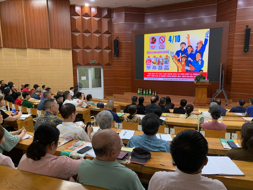 Thông qua buổi tập huấn nhằm lan tỏa tinh thần trách nhiệm trong công tác PCCC tới từng cơ sở kinh doanh