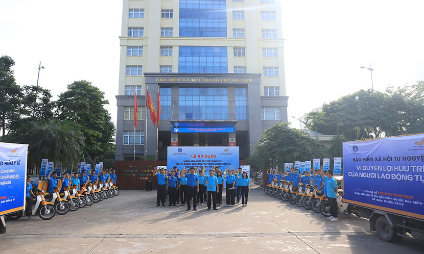 Lễ phát động diễn ra tại trụ sở BHXH TP Hà Nội