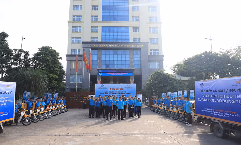 Lễ phát động diễn ra tại trụ sở BHXH TP Hà Nội