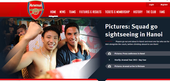 Những hình ảnh ấn tượng của Arsenal tại Hà Nội ảnh 5 Những hình ảnh ấn tượng của Arsenal tại Hà Nội ảnh 5