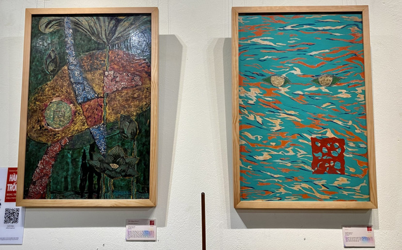 Các tác phẩm tham dự triển lãm.