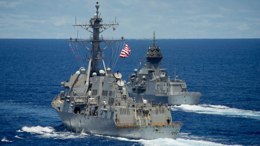 Tàu chiến của Mỹ và Australia phối hợp tập trận ở Biển Đông Tàu chiến của Mỹ và Australia phối hợp tập trận ở Biển Đông