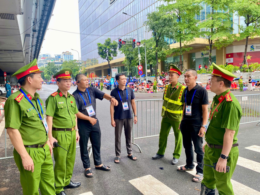 Phòng Cảnh sát hình sự - CATP Hà Nội triển khai lực lượng từ rất sớm, đảm bảo các vị trí công tác theo phương án được phân công