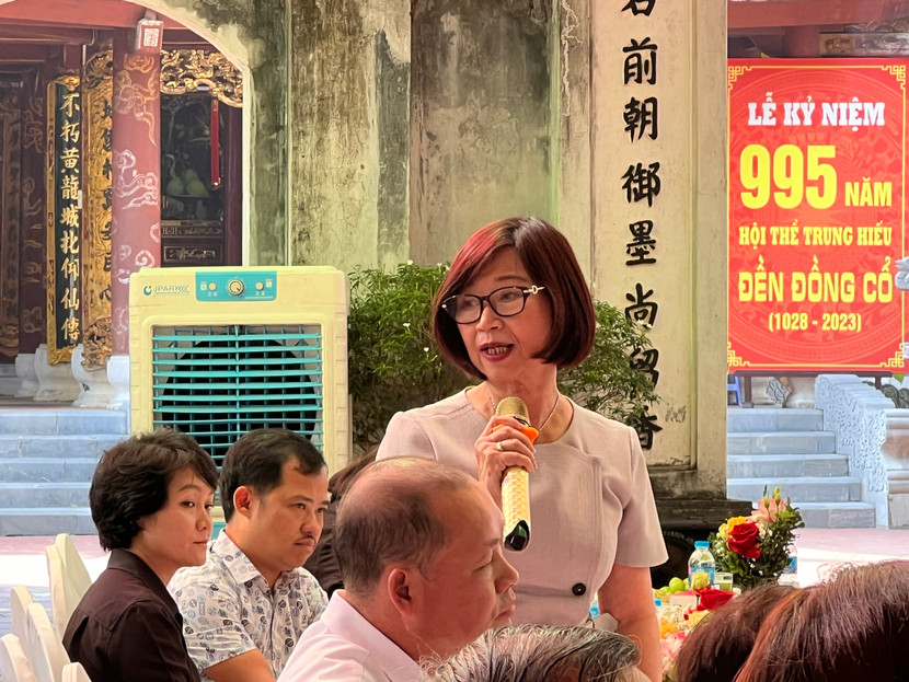 TS Lê Thị Minh Lý phát biểu tại tọa đàm.