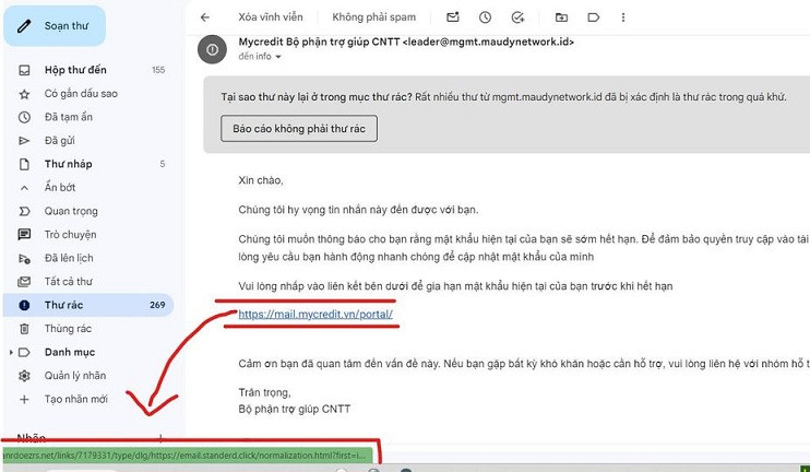 Thông báo của hacker được gửi tới người dùng bằng tiếng Việt Thông báo của hacker được gửi tới người dùng bằng tiếng Việt