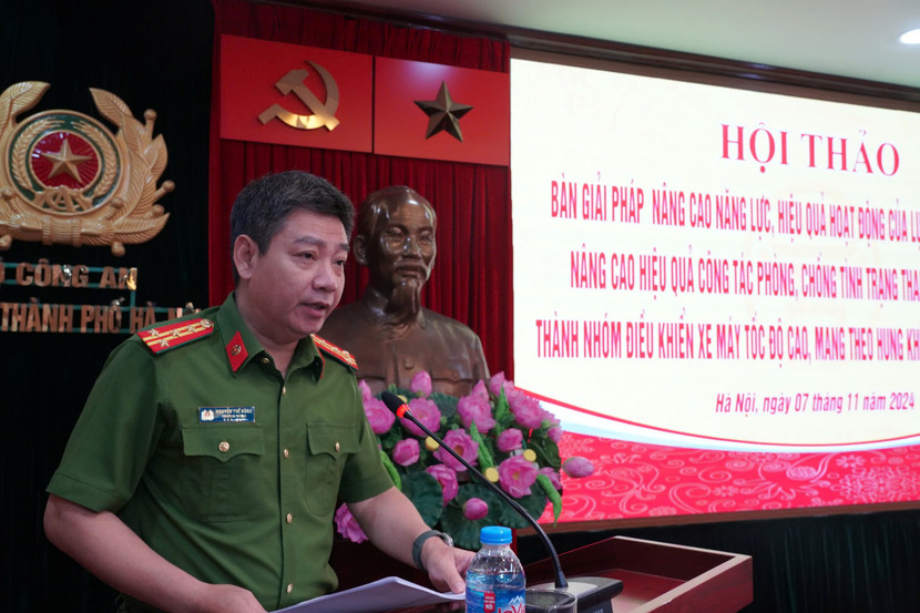 Đại tá Nguyễn Thế Hùng - Trưởng Phòng Cảnh sát hình sự, CATP Hà Nội phân tích tình hình tội phạm thanh, thiếu niên gây rối trật tự công cộng Đại tá Nguyễn Thế Hùng - Trưởng Phòng Cảnh sát hình sự, CATP Hà Nội phân tích tình hình tội phạm thanh, thiếu niên gây rối trật tự công cộng