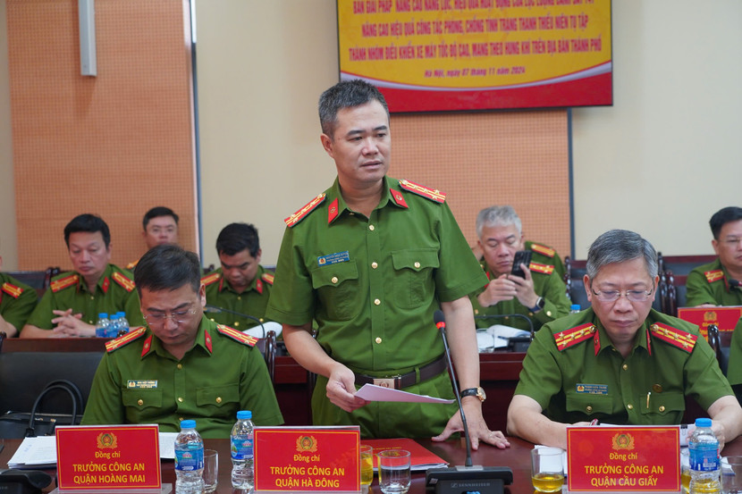 Đại tá Nguyễn Ngọc Quyền - Trưởng Công an quận Hà Đông tham luận tại hội thảo Đại tá Nguyễn Ngọc Quyền - Trưởng Công an quận Hà Đông tham luận tại hội thảo