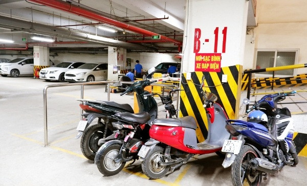 Nên bố trí khu vực sạc xe điện riêng hầm chung cư Nên bố trí khu vực sạc xe điện riêng hầm chung cư