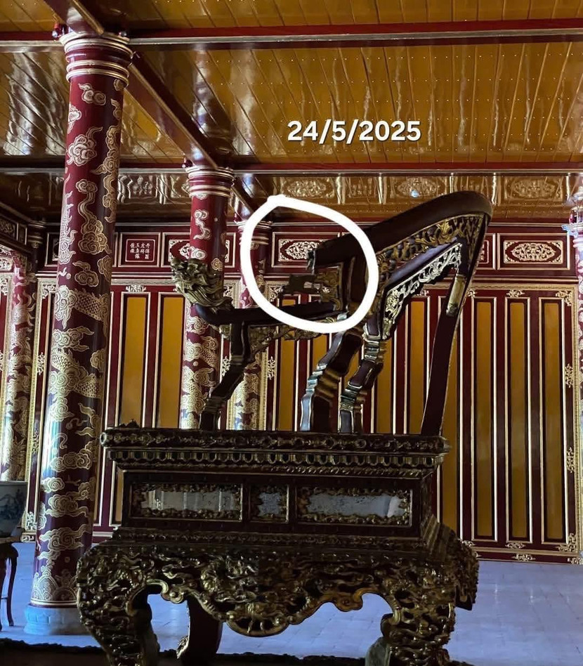 Ngai vàng triều Nguyễn bị phá hỏng, sẽ được lập phương án tu sửa phù hợp ảnh 5