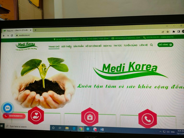 Website bán hàng https://medikorea.vn chưa thông báo với cơ quan Nhà nước Website bán hàng https://medikorea.vn chưa thông báo với cơ quan Nhà nước