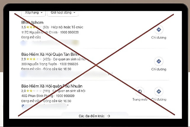 Thông tin về bảo hiểm xã hội bị chỉnh sửa trên các trang tìm kiếm Thông tin về bảo hiểm xã hội bị chỉnh sửa trên các trang tìm kiếm