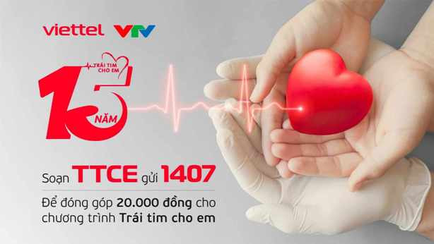 Ủng hộ Trái tim cho em để thêm nhiều trẻ em có trái tim khỏe Ủng hộ Trái tim cho em để thêm nhiều trẻ em có trái tim khỏe