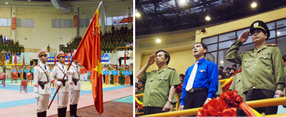 Khai mạc Hội thi bắn súng, võ thuật thanh niên Công an năm 2013 ảnh 1