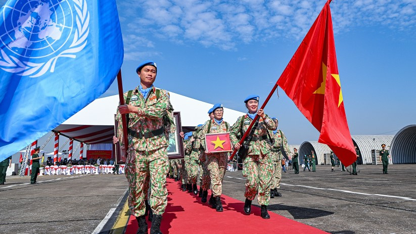 Những chiến sỹ trong lực lượng gìn giữ hòa bình của Việt Nam là các sứ giả của hòa bình và hữu nghị
