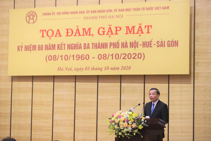 Chủ tịch UBND TP Hà Nội Chu Ngọc Anh phát biểu khai mạc tọa đàm Chủ tịch UBND TP Hà Nội Chu Ngọc Anh phát biểu khai mạc tọa đàm