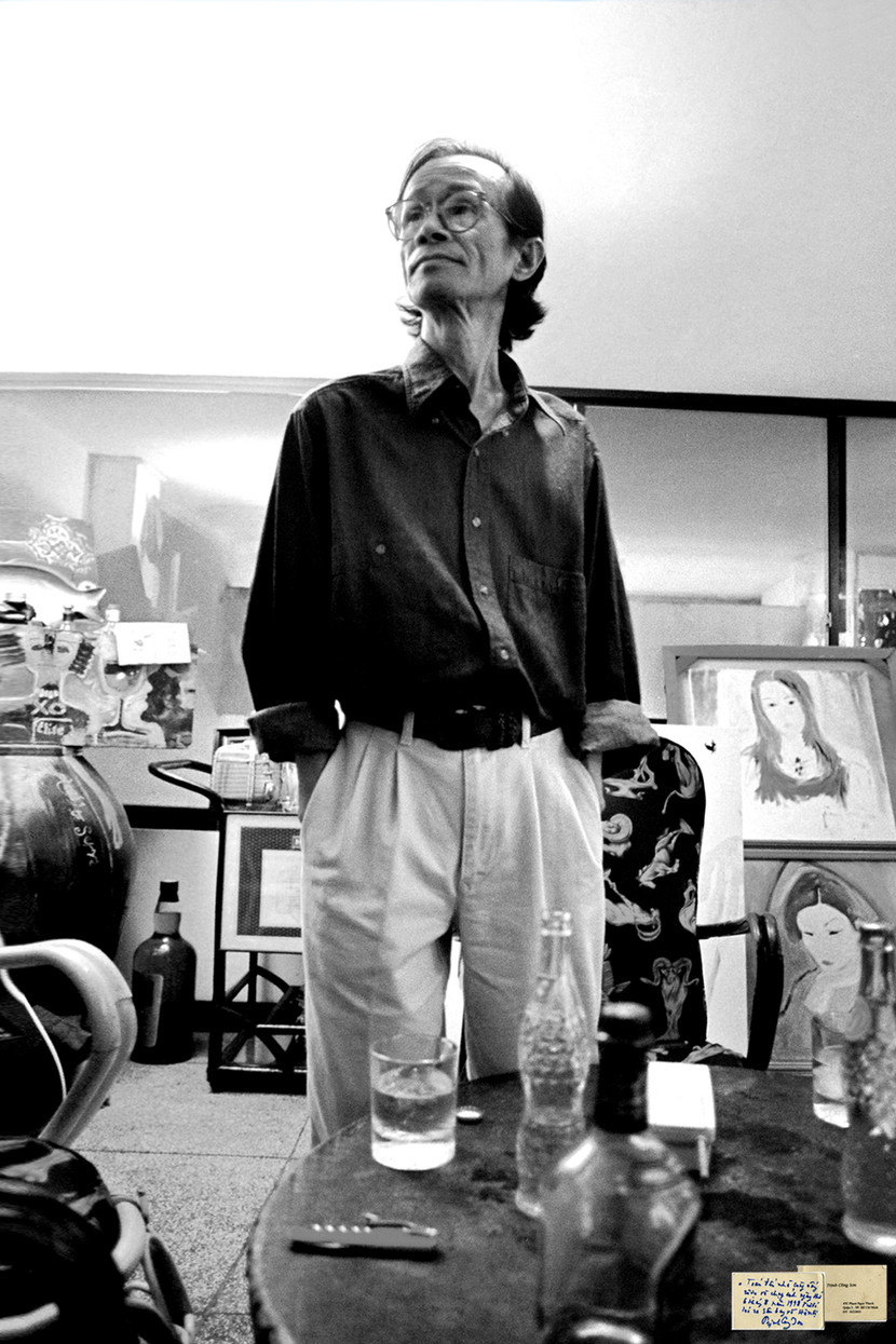 Chân dung nhạc sĩ Trịnh Công Sơn. Ảnh: Nguyễn Định Toán chụp ngày 7-8-1998.