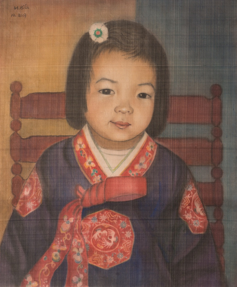 Tác phẩm "Chân dung em bé Hàn Quốc" Tác phẩm "Chân dung em bé Hàn Quốc"