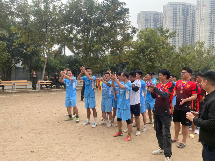 Giải bóng đá giúp tăng cường tình đoàn kết giữa các đơn vị trong Cụm thi đua số 6