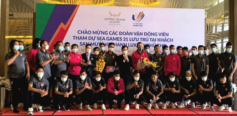 U23 Myanmar được tiếp đón nồng hậu tại khách sạn Mường Thanh Phú Thọ