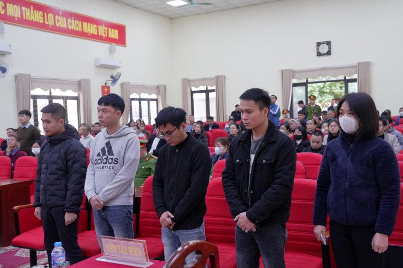 Các bị cáo đồng phạm với Phạm Ngọc Tuấn Các bị cáo đồng phạm với Phạm Ngọc Tuấn