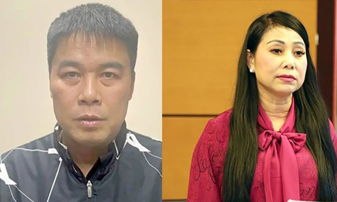 Nguyễn Văn Hậu (tức Hậu "Pháo) và cựu Bí thư tỉnh Vĩnh Phúc Hoàng Thị Thúy Lan