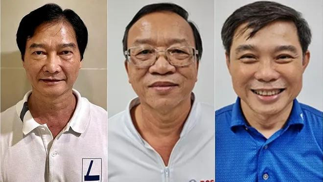 Cựu chủ tịch Tập đoàn Tuấn Ân (bên trái) và 2 cựu Giám đốc Điện lực Bình Thuận Cựu chủ tịch Tập đoàn Tuấn Ân (bên trái) và 2 cựu Giám đốc Điện lực Bình Thuận