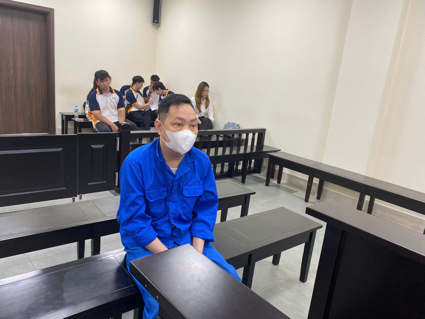 Bị cáo Dương Chương bị đưa ra xét xử tại phiên tòa.