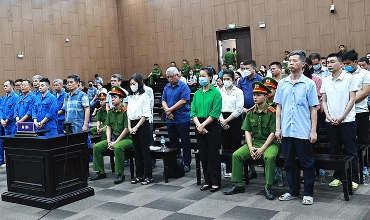 Các bị cáo trong vụ án