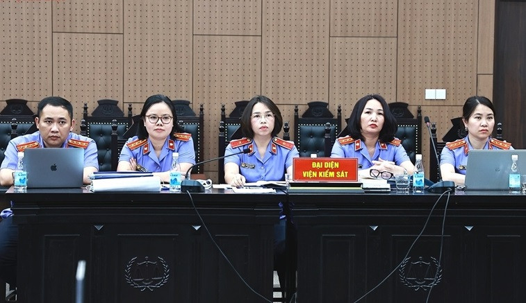 Các Kiểm sát viên tham gia tố tụng tại phiên tòa