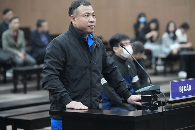 Bị cáo Nghiêm Quang Minh tại phiên tòa sơ thẩm