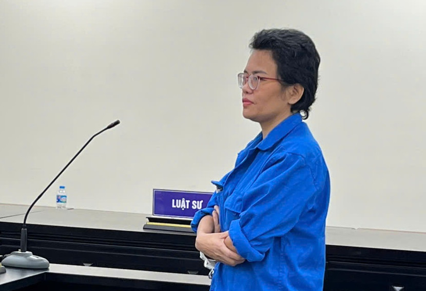 Bị cáo Đậu Thị Tâm bị đưa ra xét xử tại phiên tòa