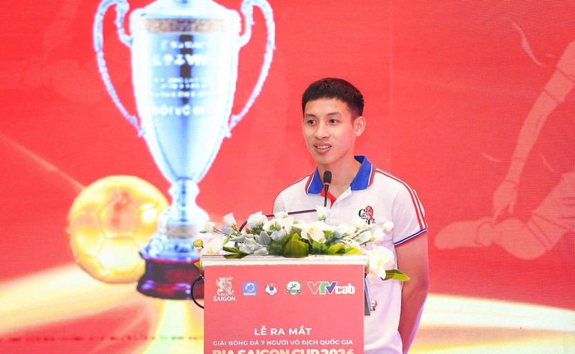 Tuyển thủ Hùng Dũng chia sẻ tại sự kiện