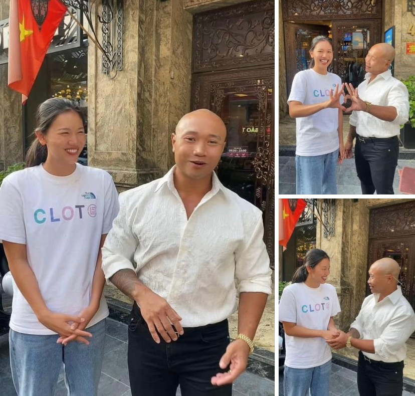 Hình ảnh cuộc gặp của cựu tuyển thủ bơi Ánh Viên và Tiktoker "Bệu bé bỏng"