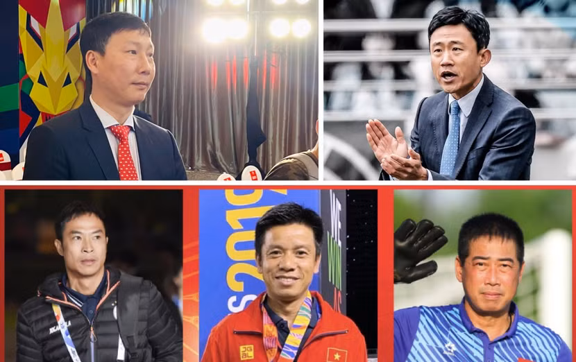 HLV Kim Sang-sik hiện có 4 trợ lý chuyên môn hỗ trợ công việc ở 2 đội tuyển