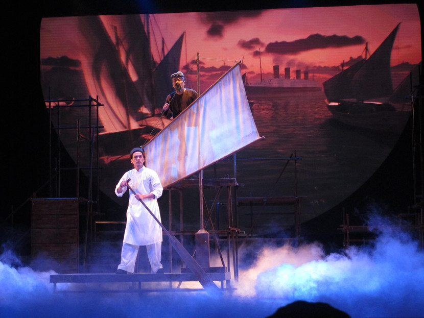 Nghệ sĩ trẻ Minh Hải trong vai Nguyễn Tất Thành Nghệ sĩ trẻ Minh Hải trong vai Nguyễn Tất Thành