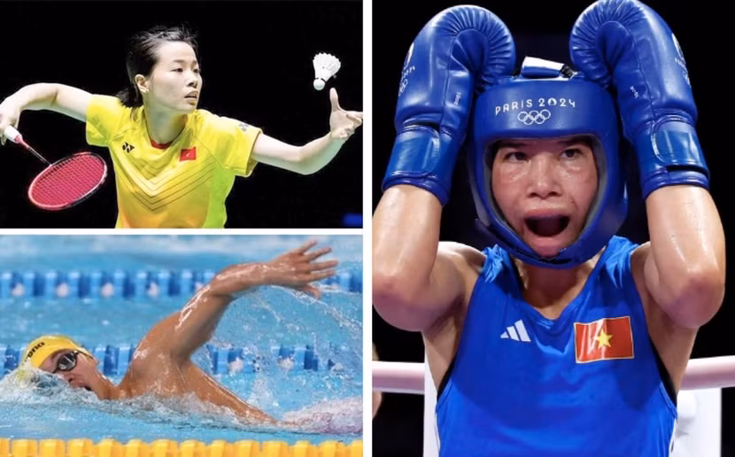 Hà Thị Linh (phải) tranh tài vòng 1/8, Huy Hoàng và Thuỳ Linh ra quân trận đầu