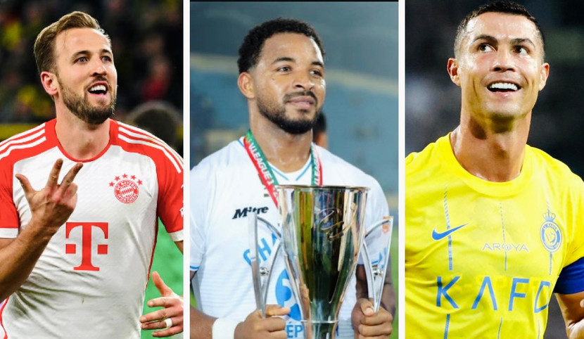 Rafaelson (giữa) vượt Ronaldo và Harry Kane về hiệu suất ghi bàn mùa 2023/24