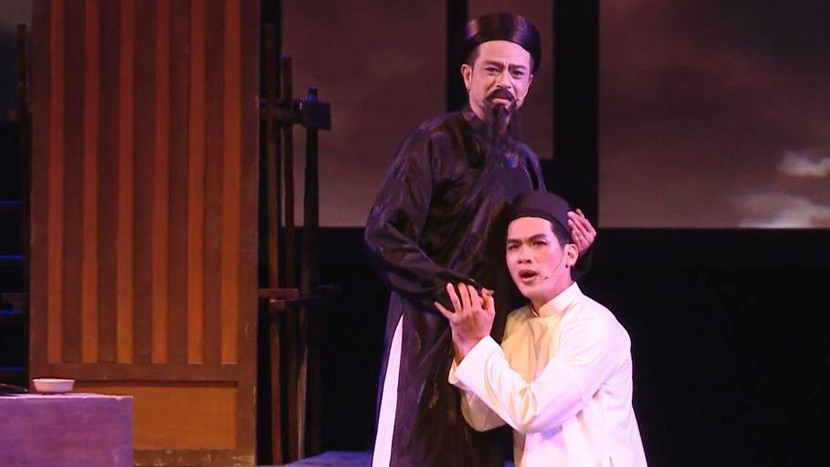 Cảnh diễn Nguyễn Tất Thành và cha