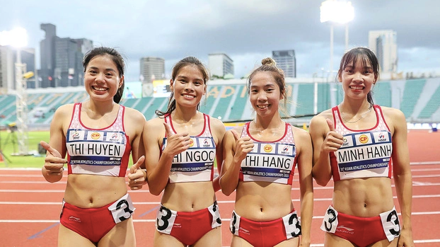 Tổ tiếp sức 4x400m nữ điền kinh Việt Nam được kỳ vọng “giật Vàng” ASIAD khi đang là đương kim vô địch châu Á
