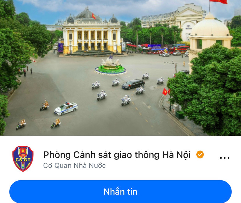 Trang Zalo Phòng Cảnh sát giao thông Hà Nội