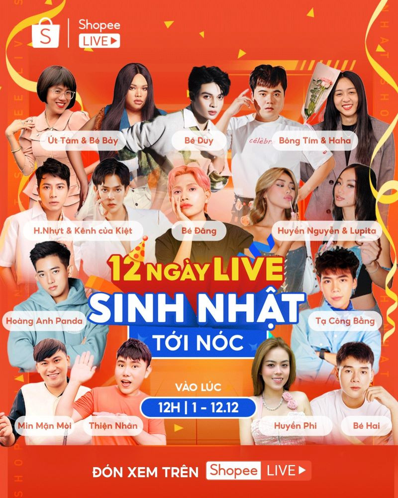 Nhiều khuyến mãi hấp dẫn trên Shopee Live